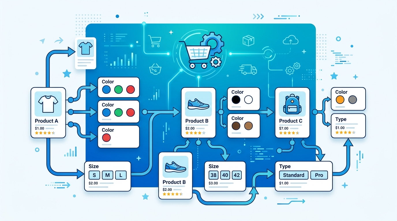 Propojení produktů Shoptet: Kompletní průvodce pro varianty
